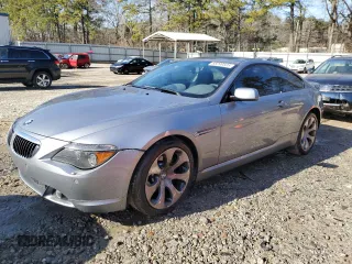 2005 BMW 6 Series 645Ci with VIN WBAEH73495B193487, listed as a Copart auction lot 88299505 with 57,967 mi miles and Salvage Title. Bid and sale history available at carsss.com. Image 1.