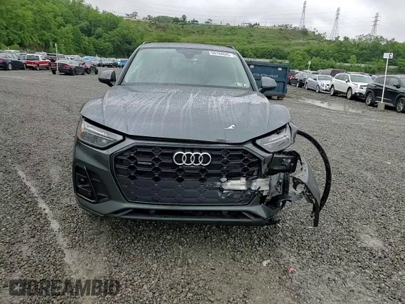 2022 Audi Q5 S line Premium Plus with VIN WA1EAAFY2N2120863, listed as a Copart auction lot 58784045 with 35,020 mi miles and Salvage title. Bid and sale history available at DreamBid. Image 14.