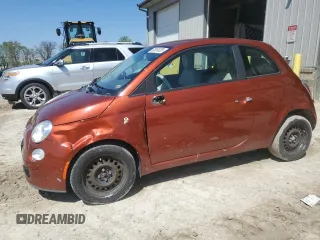 2012 FIAT 500 Pop with VIN 3C3CFFAR2CT349152, listed as a Copart auction lot 53361035 with 125,656 mi miles and Salvage Title. Bid and sale history available at carsss.com. Image 1.