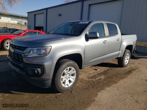 2022 Chevrolet Colorado 2WD LT with VIN 1GCGSCEN6N1227709, listed as a Copart auction lot 47076305 with 50,938 mi miles and Salvage Title. Bid and sale history available at carsss.com. Image 1.