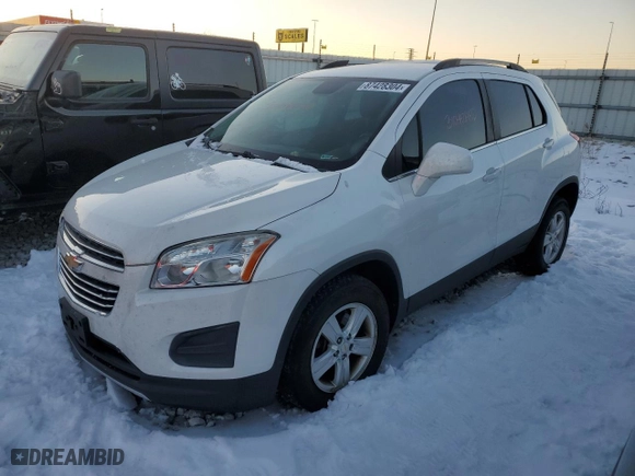 2016 Chevrolet Trax LT with VIN KL7CJPSB4GB550590, listed as a Copart auction lot 87428304 with 139,394 mi miles and Salvage Title. Bid and sale history available at carsss.com. Image 1.