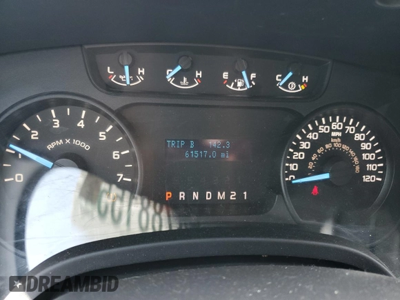 2012 Ford F-150 XL with VIN 1FTFX1EF2CFC58319, listed as a Copart auction lot 56368435 with 61,517 mi miles and Salvage title. Bid and sale history available at DreamBid. Image 9.