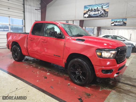 2021 Ram 1500 Big Horn with VIN 1C6RRFBG7MN781741, listed as a Copart auction lot 87978085 with 86,074 mi miles and Salvage Title. Bid and sale history available at carsss.com. Image 4.