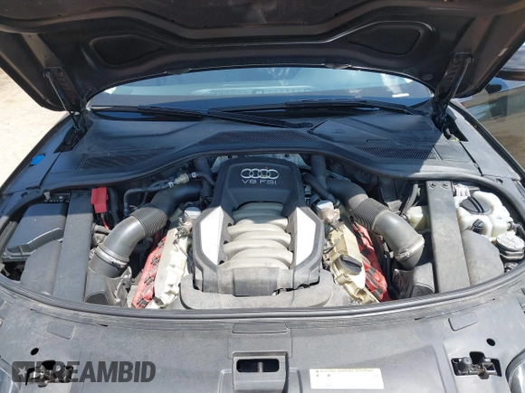 2011 Audi A8 with VIN WAURVAFD6BN005425, listed as a IAAI auction lot 42623409 with 264,365 mi miles and . Bid and sale history available at DreamBid. Image 10.