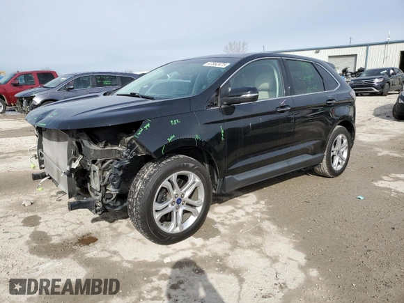 2017 Ford Edge Titanium z VIN 2FMPK4K8XHBB89684, wystawiony jako Copart lot #47852475 z przebiegiem 45 993 mil mil oraz Szkoda całkowita • Salvage title. Historia ofert i sprzedaży dostępna na DreamBid. Obrazek 1.