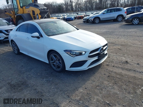 2022 Mercedes-Benz CLA 250 with VIN W1K5J4HB2NN317049, listed as a IAAI auction lot 41056166 with 8,843 mi miles and . Bid and sale history available at DreamBid. Image 1.