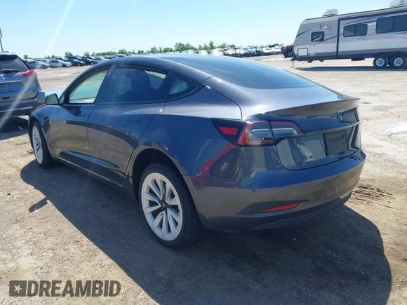 2023 Tesla Model 3 with VIN 5YJ3E1EAXPF617388, listed as a IAAI auction lot 42218748 with Not provided miles and . Bid and sale history available at DreamBid. Image 3.