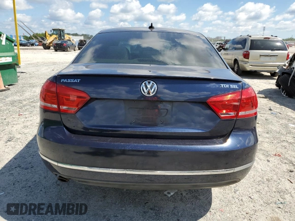 2014 Volkswagen Passat SEL Premium with VIN 1VWCN7A32EC018096, listed as a Copart auction lot 56972805 with 118,515 mi miles and Non repairable. Bid and sale history available at DreamBid. Image 6.