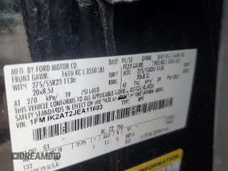 2018 Ford Expedition Max Limited with VIN 1FMJK2AT2JEA11603, listed as a Copart auction lot 61557715 with 154,876 mi miles and Salvage title. Bid and sale history available at DreamBid. Image 14.