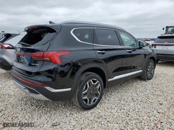 2023 Hyundai Santa Fe Hybrid SEL Premium with VIN 5NMS3DA10PH015879, listed as a Copart auction lot 74369823 with 13 mi miles. Bid and sale history available at carsss.com. Image 3.