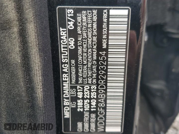 2013 Mercedes-Benz C 300 Sport with VIN WDDGF8AB9DR293254, listed as a Copart auction lot 51088535 with 131,314 mi miles and Salvage Title. Bid and sale history available at DreamBid. Image 15.