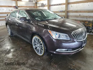2015 Buick LaCrosse Premium II with VIN 1G4GF5G38FF166214, listed as a Copart auction lot 45021765 with 304,439 mi miles and Salvage Title. Bid and sale history available at DreamBid. Image 4.
