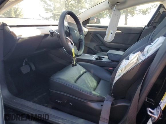 2023 Tesla Model 3 with VIN 5YJ3E1EA2PF671865, listed as a Copart auction lot 45220285 with 29,614 mi miles and Salvage title. Bid and sale history available at DreamBid. Image 7.