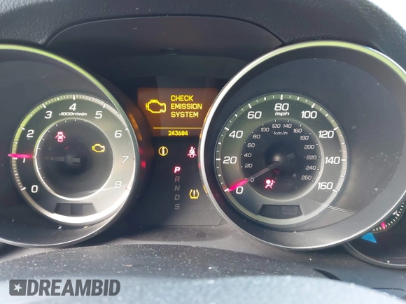 2011 Acura MDX with VIN 2HNYD2H2XBH535547, listed as a IAAI auction lot 41605574 with 243,684 mi miles. Bid and sale history available at carsss.com. Image 7.