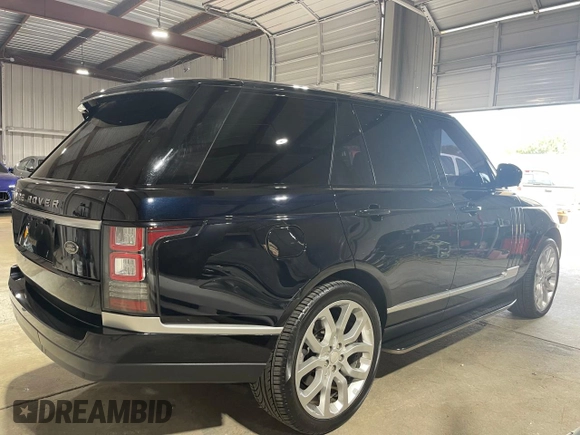 2014 Land Rover Range Rover Supercharged with VIN SALGS2TF6EA155229, listed as a Copart auction lot 75766584 with 95,369 mi miles and Salvage title. Bid and sale history available at DreamBid. Image 4.