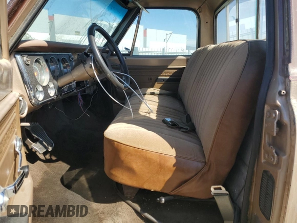 1972 GMC Sonoma with VIN 0000TCE242Z502387, listed as a Copart auction lot 77436024 with Not Provided miles and Salvage Title. Bid and sale history available at DreamBid. Image 7.