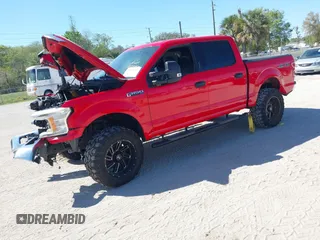 2018 Ford F-150 XL with VIN 1FTEW1E53JFA02130, listed as a IAAI auction lot 41769332 with 186,681 mi miles. Bid and sale history available at carsss.com. Image 20.