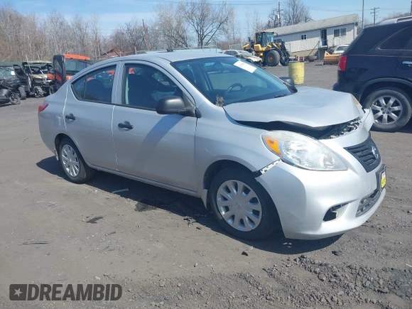 2014 Nissan Versa SV with VIN 3N1CN7AP6EL845046, listed as a IAAI auction lot 41799496 with 101,473 mi miles and . Bid and sale history available at carsss.com. Image 1.