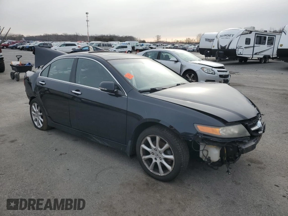 2006 Acura TSX with VIN JH4CL96826C028460, listed as a Copart auction lot 44718325 with 0 mi miles and Salvage Title. Bid and sale history available at carsss.com. Image 4.