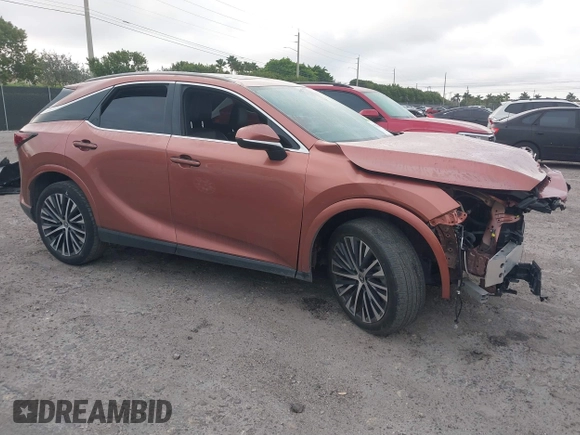 2023 Lexus RX with VIN 2T2BAMCA4PC017350, listed as a IAAI auction lot 41627560 with 18,109 mi miles. Bid and sale history available at carsss.com. Image 1.