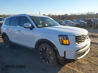 2024 Kia Telluride SX Prestige X-Pro with VIN 5XYP5DGC2RG544613, listed as a IAAI auction lot 41178884 with 2,455 mi miles and . Bid and sale history available at DreamBid. Image 1.