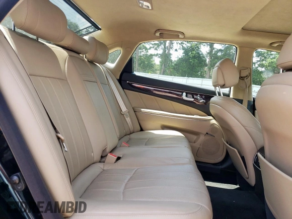 2012 Hyundai Equus Signature with VIN KMHGH4JH3CU056607, listed as a Copart auction lot 61742495 with 164,031 mi miles and Salvage title. Bid and sale history available at DreamBid. Image 10.