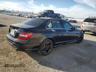 2012 Mercedes-Benz C 350 Sport with VIN WDDGF5HB1CR195581, listed as a Copart auction lot 44602635 with 188,704 mi miles and Salvage Title. Bid and sale history available at DreamBid. Image 3.