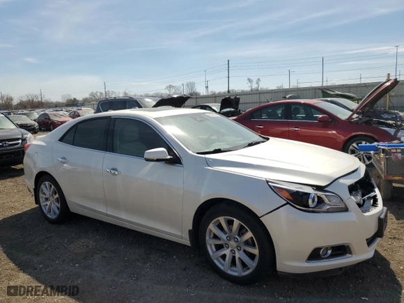 2013 Chevrolet Malibu LTZ with VIN 1G11H5SA1DF260368, listed as a Copart auction lot 50585225 with 125,255 mi miles and Salvage Title. Bid and sale history available at carsss.com. Image 4.