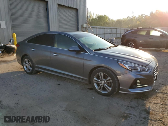 2018 Hyundai Sonata SEL with VIN 5NPE34AF7JH664453, listed as a Copart auction lot 52826585 with 105,788 mi miles and Salvage Title. Bid and sale history available at DreamBid. Image 4.