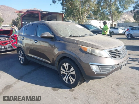 2013 Kia Sportage EX with VIN KNDPC3A23D7465943, listed as a IAAI auction lot 42828113 with 222,309 mi miles and . Bid and sale history available at DreamBid. Image 1.