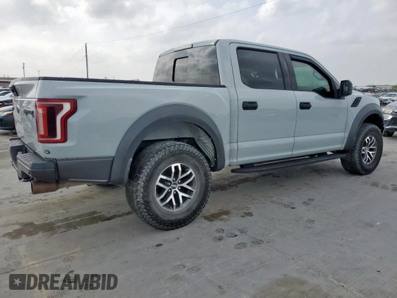 2017 Ford F-150 Raptor with VIN 1FTFW1RG2HFC86389, listed as a Copart auction lot 51668725 with 138,670 mi miles and Salvage Title. Bid and sale history available at carsss.com. Image 3.