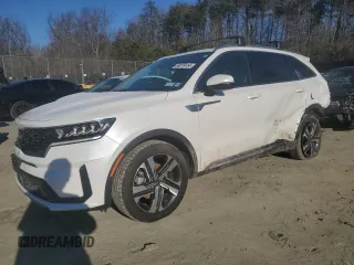 2023 Kia Sorento Hybrid EX with VIN KNDRHDLG6P5176337, listed as a Copart auction lot 86074454 with 22,884 mi miles and Salvage Title. Bid and sale history available at carsss.com. Image 1.