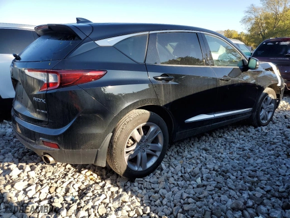 2020 Acura RDX w/Advance Pkg with VIN 5J8TC2H7XLL006572, listed as a Copart auction lot 80480514 with 166,156 mi miles and Salvage Title. Bid and sale history available at carsss.com. Image 3.