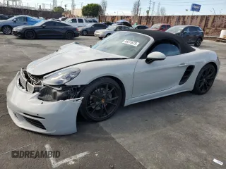 2021 Porsche 718 Boxster with VIN WP0CA2A80MS210358, listed as a Copart auction lot 46411675 with 41,953 mi miles and Salvage Title. Bid and sale history available at DreamBid. Image 1.