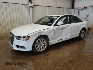 2014 Audi A4 Premium с VIN WAUBFAFL4EN002825, выставлен на аукционе Copart как лот 56859885 с пробегом 96 986 миль миль и Списание • Salvage title. История ставок и продаж доступна на DreamBid. Изображение 1.