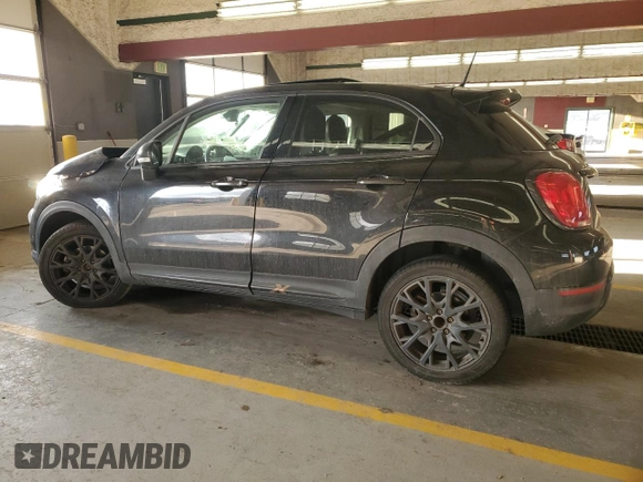 2017 FIAT 500X Urbana Edition with VIN ZFBCFXCB8HP611806, listed as a Copart auction lot 82970814 with 99,225 mi miles and Salvage title. Bid and sale history available at DreamBid. Image 2.
