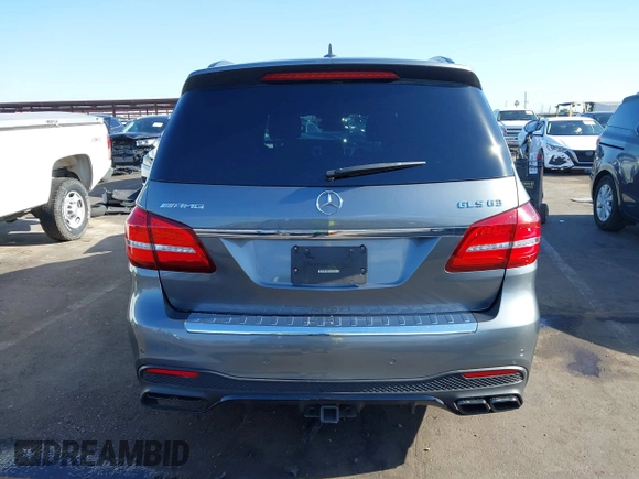 2018 Mercedes-Benz GLS 63 AMG with VIN 4JGDF7FE2JB036480, listed as a IAAI auction lot 39798161 with 38,731 mi miles and . Bid and sale history available at DreamBid. Image 17.