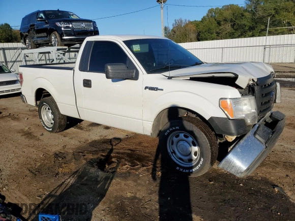 2012 Ford F-150 XL with VIN 1FTMF1CF6CFB58835, listed as a Copart auction lot 80748034 with 134,130 mi miles and Salvage Title. Bid and sale history available at carsss.com. Image 4.
