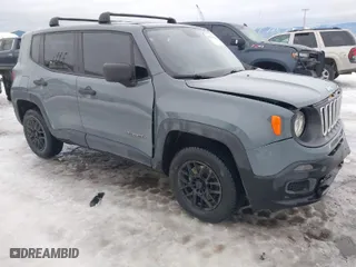 2018 Jeep Renegade Sport with VIN ZACCJBAB9JPJ50882, listed as a IAAI auction lot 41277886 with 59,081 mi miles. Bid and sale history available at carsss.com. Image 1.