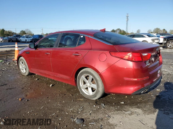 2014 Kia Optima LX with VIN 5XXGM4A76EG293866, listed as a Copart auction lot 50983745 with 120,525 mi miles and Clean Title. Bid and sale history available at carsss.com. Image 2.