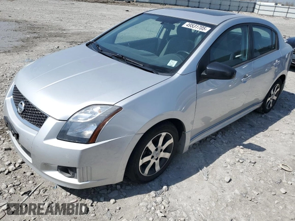2012 Nissan Sentra SR with VIN 3N1AB6AP2CL711562, listed as a Copart auction lot 49531705 with Not provided miles and Salvage title. Bid and sale history available at DreamBid. Image 1.