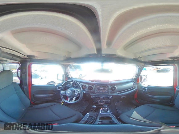 2020 Jeep Gladiator Sport S with VIN 1C6HJTAG2LL135519, listed as a Copart auction lot 60145775 with 35,122 mi miles and Salvage title. Bid and sale history available at DreamBid. Image 14.