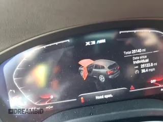 2024 BMW X3 M with VIN 5YM13EC03R9U77834, listed as a Copart auction lot 53084415 with 25,122 mi miles and Salvage Title. Bid and sale history available at carsss.com. Image 9.