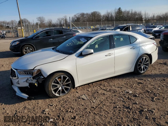 2020 Acura TLX with VIN 19UUB2F31LA000369, listed as a Copart auction lot 48179305 with 0 mi miles and Salvage Title. Bid and sale history available at carsss.com. Image 1.