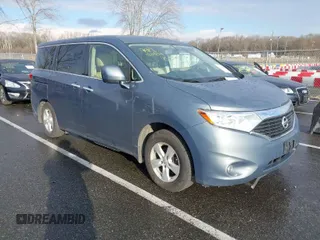 2013 Nissan Quest LE with VIN JN8AE2KP2D9066986, listed as a IAAI auction lot 41022861 with 122,869 mi miles. Bid and sale history available at carsss.com. Image 1.