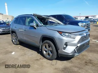 2020 Toyota RAV4 Hybrid Limited with VIN JTMD6RFV8LD005550, listed as a IAAI auction lot 41827821 with 26,073 mi miles. Bid and sale history available at carsss.com. Image 1.