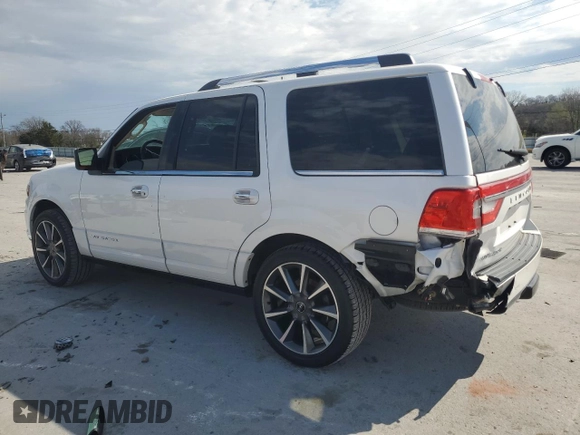 2017 Lincoln Navigator Reserve with VIN 5LMJJ2LT7HEL00080, listed as a Copart auction lot 50795315 with 141,437 mi miles and Salvage title. Bid and sale history available at DreamBid. Image 2.