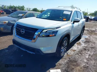 2023 Nissan Pathfinder SL with VIN 5N1DR3CCXPC273840, listed as a IAAI auction lot 42337002 with 34,963 mi miles and . Bid and sale history available at DreamBid. Image 17.