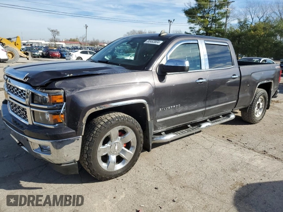 2015 Chevrolet Silverado 1500 LTZ with VIN 1GCUKSEC6FF197739, listed as a Copart auction lot 80463804 with 212,769 mi miles and Salvage Title. Bid and sale history available at carsss.com. Image 1.