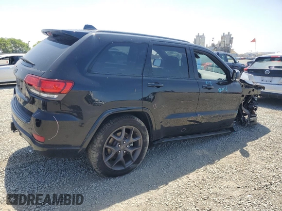 2021 Jeep Grand Cherokee Limited X with VIN 1C4RJEBG0MC713867, listed as a Copart auction lot 57474285 with 50,121 mi miles and Salvage title. Bid and sale history available at DreamBid. Image 3.